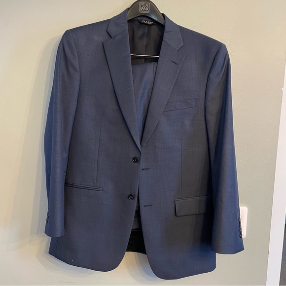 Jos A Bank Blue Suit Tailored Fit - Picture 1 of 16